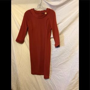 Dress shift style rust red. Worn once.
